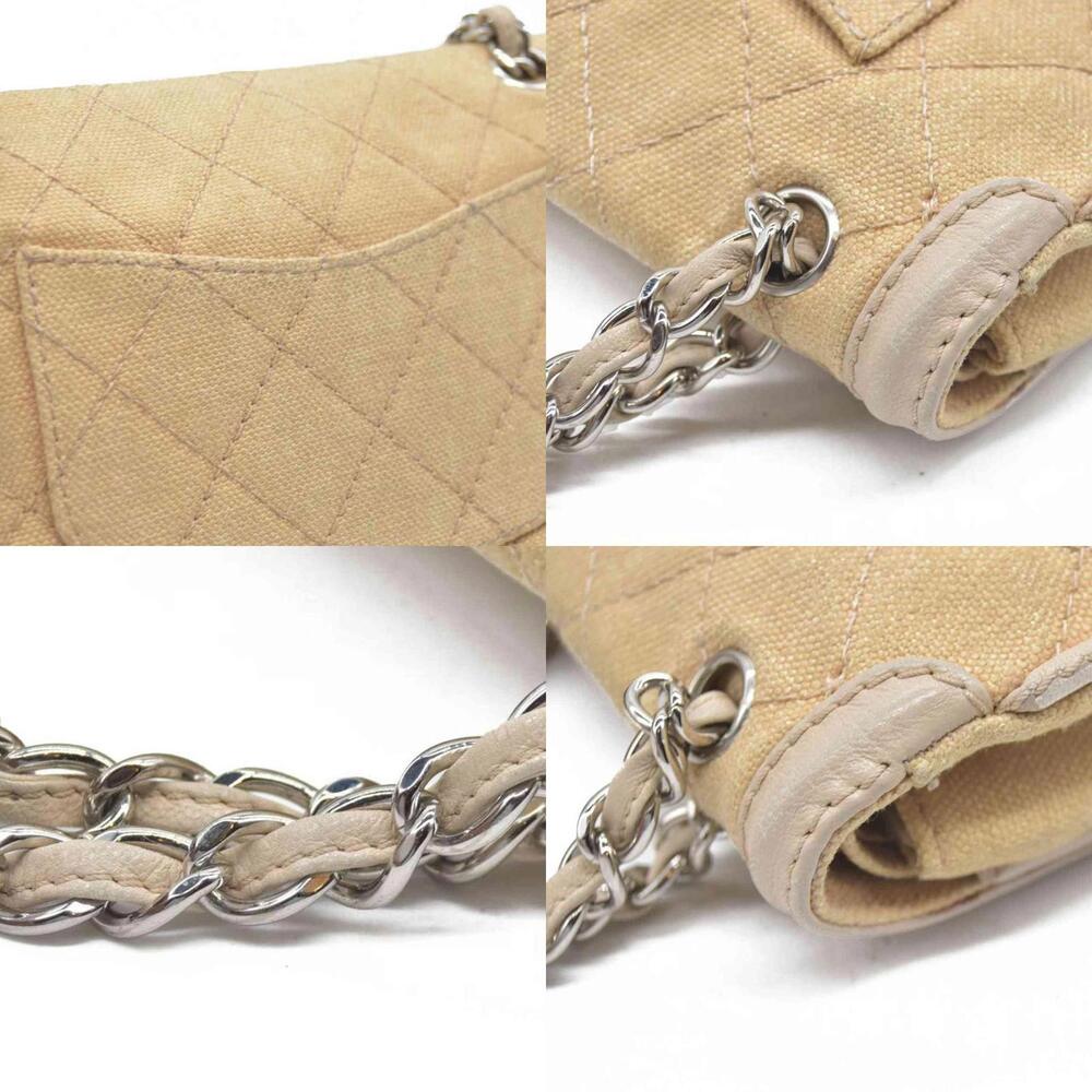 CHANEL 2006-2008 Medium Classic Lambskin Trimmed Canvas Line - Picture 4 of 15